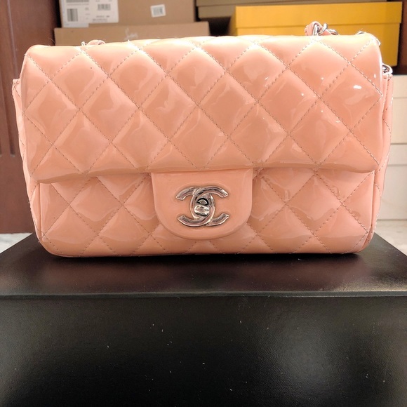 Chanel mini classic (patent) rectangular 13c - Picture 5 of 9